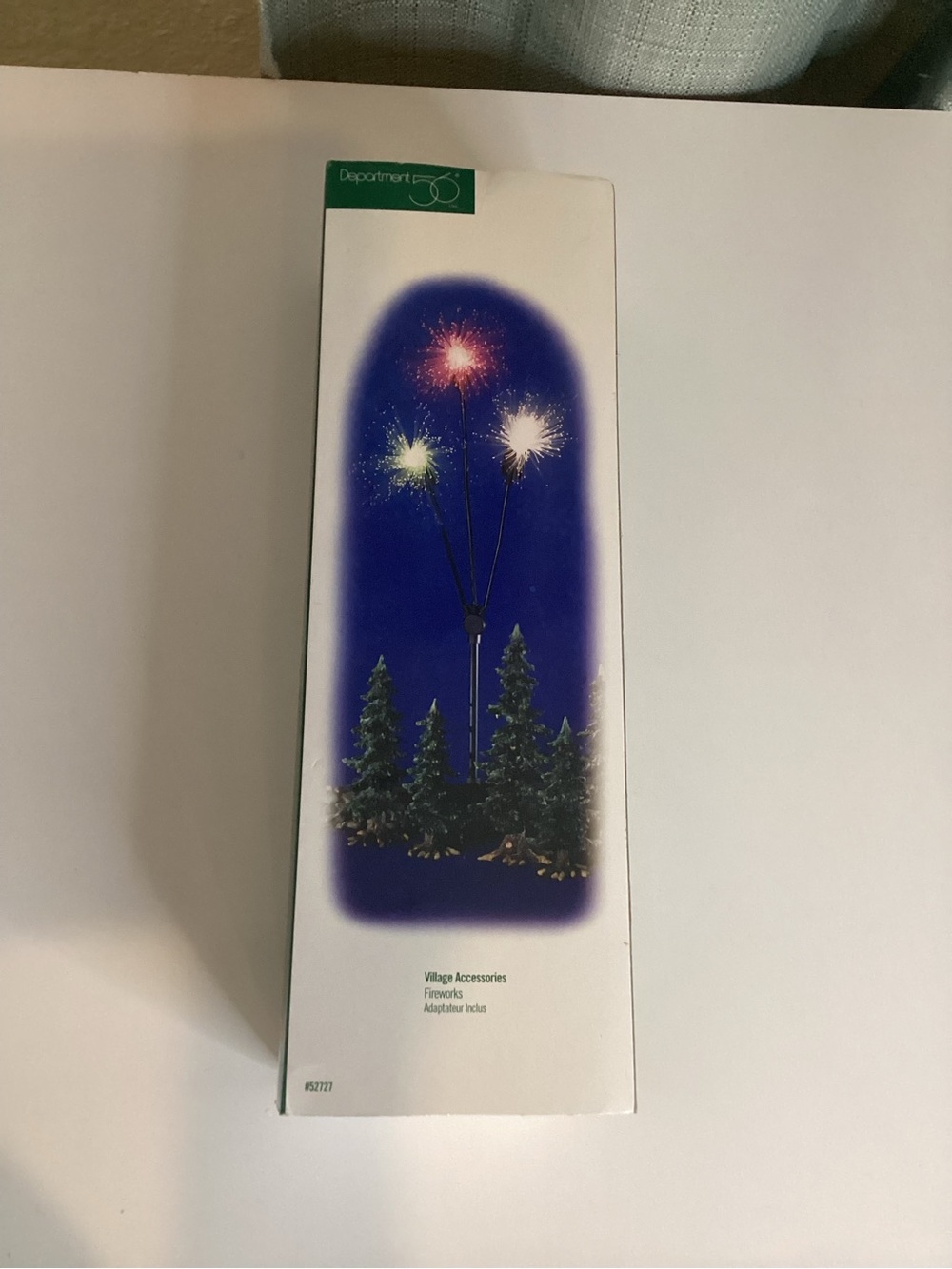 Dept 56 Village Accessories Fireworks #52727 w/ Adapter Fiber Optics in Box